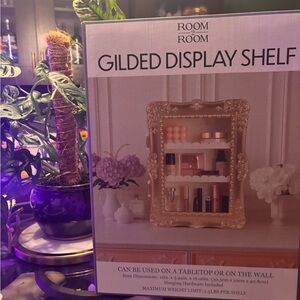 Tic Toc Gold Gilded Display Shelf